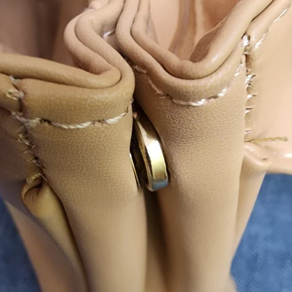 H by Halston Tan Handbag Satchel - Picture 8 of 11